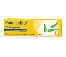 Pinimenthol®
Erkältungssalbe Eukalyptus Kiefernnadel Menthol 20 g Pinimenthol®
Erkältungssalbe Eukalyptus Kiefernnadel Menthol 20 g