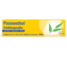 Pinimenthol®
Erkältungssalbe Eukalyptus Kiefernnadel Menthol 100 g Pinimenthol®
Erkältungssalbe Eukalyptus Kiefernnadel Menthol 100 g